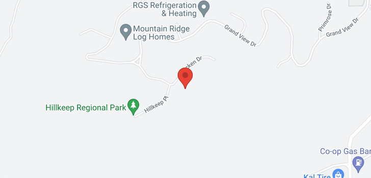 map of 8400 GRAND VIEW DRIVE
